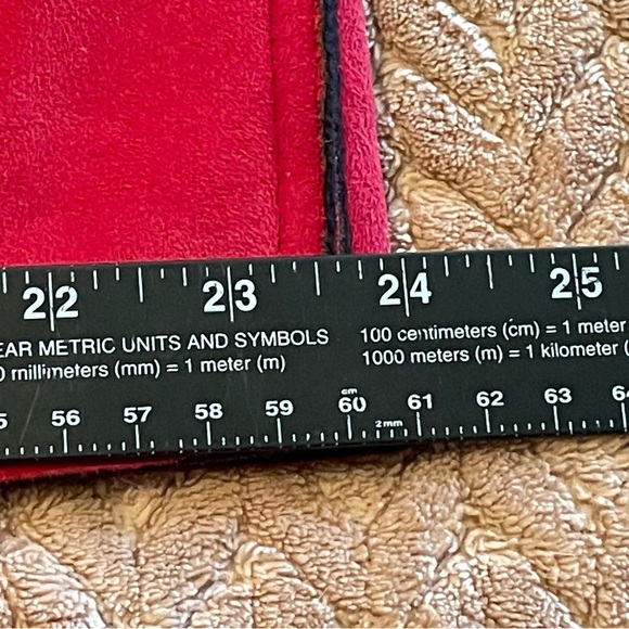 Alfred Dunner Jacket Red Faux Suede Women’s Size 14 Long Sleeve Pockets Coat - Picture 10 of 11